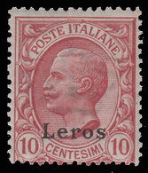 Italia - Isole Egeo: Lero - 10 C. Rosa (82) - 1912 - Ägäis (Lero)