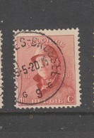 COB 168 Oblitération Centrale BRUXELLES 9 - 1919-1920  Cascos De Trinchera