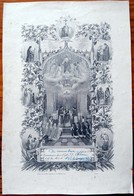 DIPLOME De PREMIERE COMMUNION En 1863 Dans L'EGLISE De BLESME (Marne) Lithographie DOPTER Paris - Religion &  Esoterik