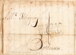 Marque BILBAO VIZCAIA Ref Tison N°12 Très Bon état Lettre Du 16 /11/1804 - ...-1850 Voorfilatelie