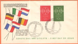 OLANDA - NEDERLAND - Paesi Bassi - 1959 - Europa Cept - 's-Gravenhage - FDC - 1959