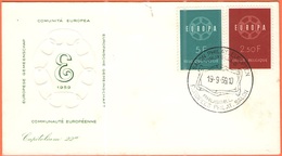 BELGIO - BELGIE - BELGIQUE - 1959 - Europa CEPT - Brussel - FDC - 1959