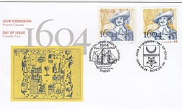 GOOD CANADA / FRANCE FDC 2004 - De Mons - 2001-2010