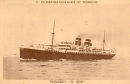 Paquebot.  CPA.   El Biar, Cie De Navigation Mixte (Cie Touache.) - Aerodeslizadores