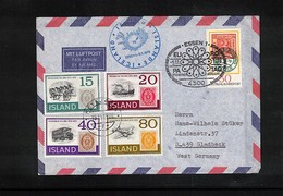 Iceland 1978 Interesting Airmail Letter - Lettres & Documents