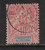 Océanie (Etablissements) - French Polynesia - Yvert 15 Oblitéré PAPEETE - Scott#7 - Used Stamps