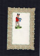 VP15.086 - Lettre Vierge Papier Gaufré Double Page Avec Découpi Enfant - Infantes