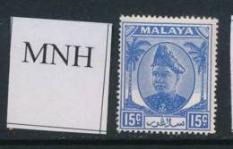MALAYA/SELANGOR, 1949 15c Unmounted Mint MNH, Cat £10 - Malacca