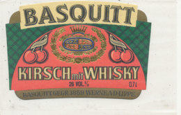AN 435 / ETIQUETTE   KIRSCH  MIT WHISKY  BASQUITT - Whisky