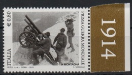 Italia - Repubblica 2015 "Centenario Della Prima Guerra Mondiale, Artiglieria Da Montagna €. 0,80, Nuovo - 2011-20: Ungebraucht