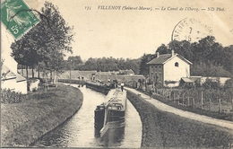 CPA Villenoy Le Canal De L'Ourcq - Péniches - Villenoy