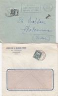 2 LETTRES . 1959. 2 TAXE 50Fr GERBE  /  2 - 1960-.... Briefe & Dokumente