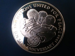 JAMAICA 25 DOLLARS 1995 SILVER PROOF "U.N. 50th Anniversary" "free Shippping Via Registered Air Mail" - Jamaica