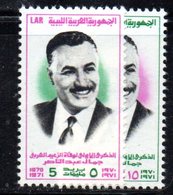 XP4060 - LIBIA LYBIA 1971 , Yvert  N. 400/401  ***  MNH . (2380A) Nasser - Libya