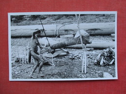 Non Postcard Back Photo      Native With Spear      -ref 3413 - Non Classificati