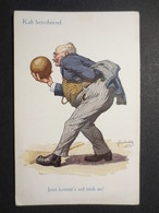 Bowling - Illustrateur Fritz Quidemus - Kalt Berechnend - Jetzt Kommt's Auf Mich An! N° 4519 - Kegler - 1913 - B.E - Bowling