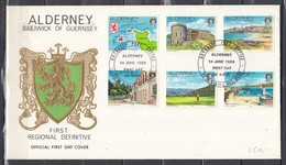 First Day Cover Van First Regional Definitive 30th Signal Regiment 14 June 1983 - Alderney