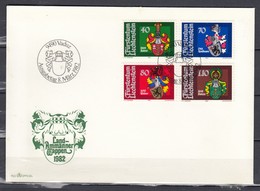 Fdc Officiel Vaduz 8 MARZ 1982 - Storia Postale