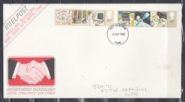 FDC Information Technology Royal Mail First Day Cover 8 SEP 1982 (596) - Brieven En Documenten