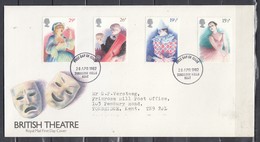 FDC British Theatre Tunbridge Wells Kent 28 APR 1982 (597) - Brieven En Documenten