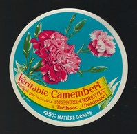 étiquette Fromage Camembert 45%mg Fabriqué Par La Suée Périgord Charentes à Trélissac Dordogne 24 "oeuillet" - Cheese
