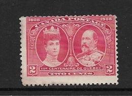 CANADA 1908 ALEXANDRA ET EDOUARD VII YVERT N°87 NEUF NG - Unused Stamps