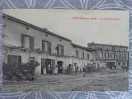 81 LESCURES LESCURE LA PLACE DU TERRAIL 1918 - Lescure