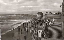 NORDSEEBAD BORKUM-STURM-1955-REAL PHOTO - Borkum