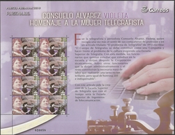 2019-ED. 5313 EN PLIEGO PREMIUM - Consuelo Álvarez, Violeta. Homenaje A La Mujer Telegrafista-NUEVO - Hojas Completas