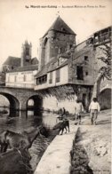 CpaMoret Sur Loing Ancienne Maison Et Porte Du Pont, Très Animée - Moret Sur Loing