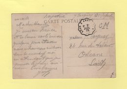 Convoyeur Lyon A Amberieux - 1915 - Carte En Franchise Militaire - Spoorwegpost