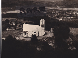 PHOTO ANCIENNE AERIENNE,70,HAUTE SAONE,RONCHAMP,CHAPELLE NOTRE DAME DU HAUT,EX BASSIN MINIER,HOUILLERES,PRES BELFORT - Places