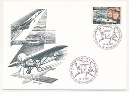 2 Enveloppes Avec Cachet Salon De L'Aéronautique LE BOURGET 1977 - Affr 0,40 Nungesser Coli Et 0,60 Aéroport - Commemorative Postmarks