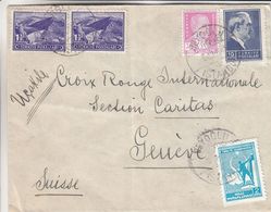 Turquie - Lettre De 1945 - Oblit Beoglu - Exp Vers Genève - - Briefe U. Dokumente