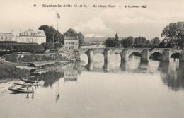 Cpa Mantes, Le Vieux Pont. - Mantes La Jolie