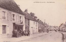 Le Perray En Yvelines  - Rue Nationale  ( Animation)   -  Scan Recto-verso - Le Perray En Yvelines