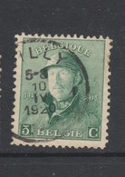 COB 167 Oblitération Centrale GILLY - 1919-1920  Cascos De Trinchera