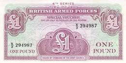 One Pound British Armed Forces UNC - British Troepen & Speciale Documenten