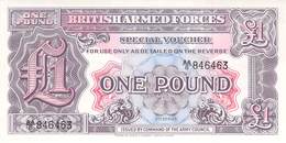 One Pound British Armed Forces UNC - Fuerzas Armadas Británicas & Recibos Especiales