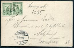 GRECE - N° 149 (2) / CP DE CORFOU LE 8/4/1903 POUR L'AUTRICHE - TB - Storia Postale