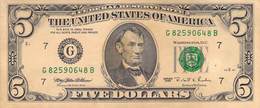 Five Dollar USA AU/EF (II) - Billetes De La Reserva Federal (1928-...)