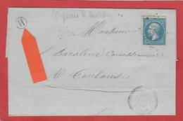 Aude - Durban GC 1367 Sur N°22 - Boîte Rurale H - Saint Jean De Barrou - 1849-1876: Période Classique