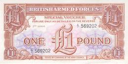 One Pound British Armed Forces UNC - Forze Armate Britanniche & Docuementi Speciali