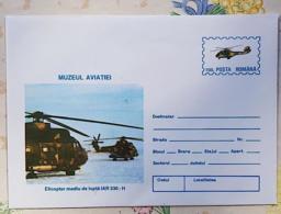 ROUMANIE Helicoptere, ENTIER POSTAL Illustré émis En 1996. Helicoptere Mediu Lupta IAR 330-H - Hélicoptères