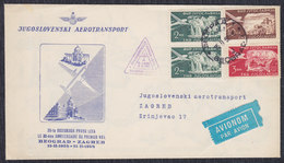 Yugoslavia 1958 30 Years Since First Flight From Beograd To Zagreb, Commemorative Cover - Luftpost