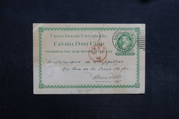 CANADA - Entier Postal De Montreal Pour La Belgique En 1892 - L 31496 - Cartas
