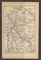 CARTE PLAN 1928 - MOYENS D'ACCES TRAIN - GARE St LAZARE DREUX - VERSAILLES St CYR TRAPPES RAMBOUILLET HOUDAN NOGENT - Topographische Karten