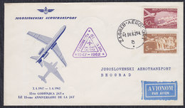 Yugoslavia 1962 15th Anniversary Of Jat Airways, Commemorative Cover - Luftpost