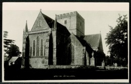 Ref 1300 - Real Photo Plain Back Card - Brecon Cathedral - Breconshire Wales - Breconshire