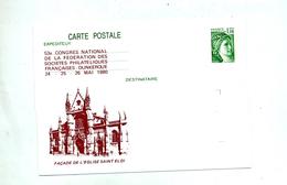 Carte Postale 1.10 Sabine Illustré Eglise Saint Eloi - Bijgewerkte Postkaarten  (voor 1995)